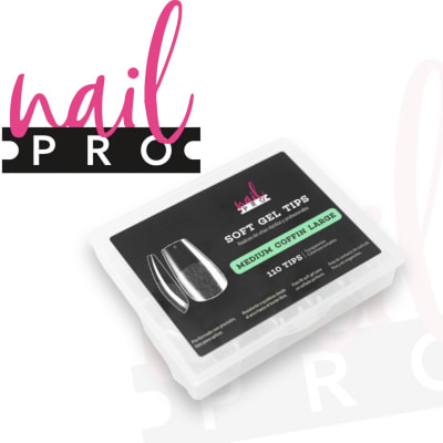 Nail ProTips Sof Gel MEDIUM COFFIN LARGO1