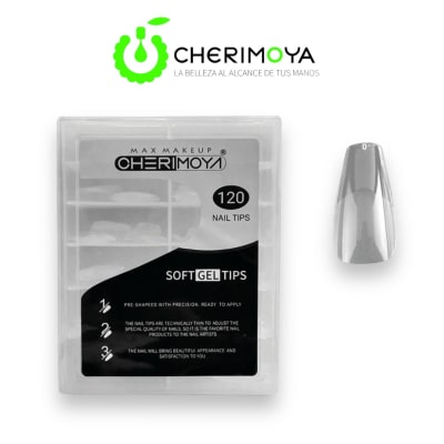 Cherimoya Uñas Press Gel Coffin Corto1