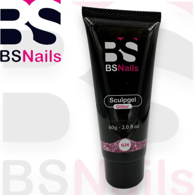 BS NAILS POLIGEL 60G GLITTER G26
