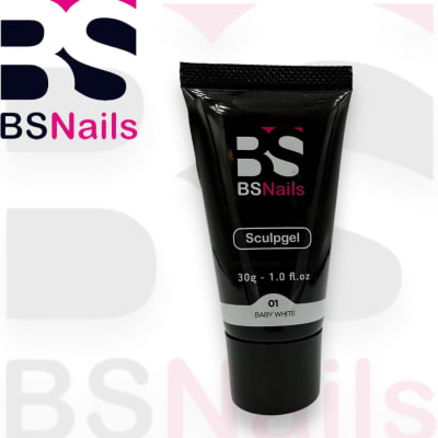 BS NAILS POLIGEL 30G BABY WHITE 01