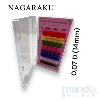 NAGARAKU PESTAÑAS COLORES 14MM1