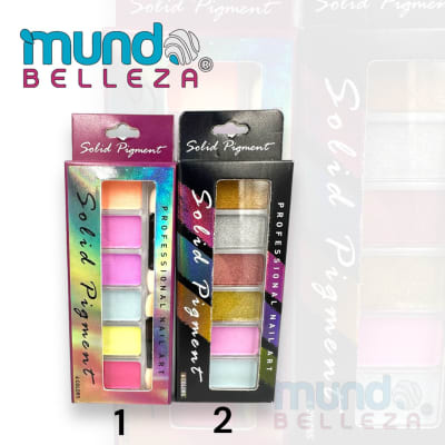 KIT PIGMENTO POLVO EFECTO ESPEJO 6 COLORES