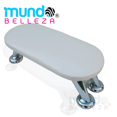 APOYA BRAZO MODERNO CON PATA PLATEADAS