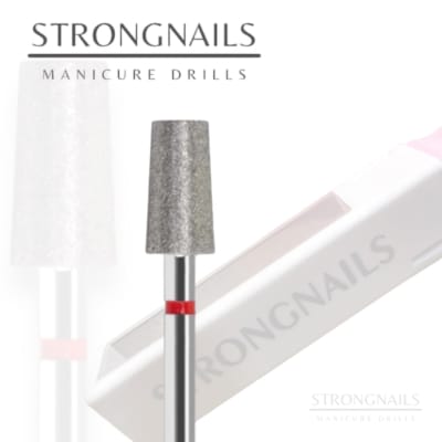 STRONGNAILS FRESA CONO TRUNCADO ROJA 0.40
