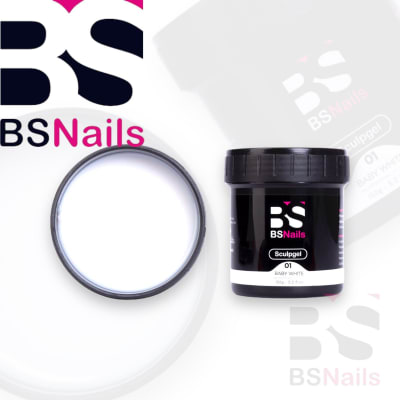 BS NAILS  POLIGEL 150G  BABY WHITE 01
