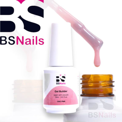 BS NAILS   GEL BUILDER BOTELLA 15ML CHIC PINK