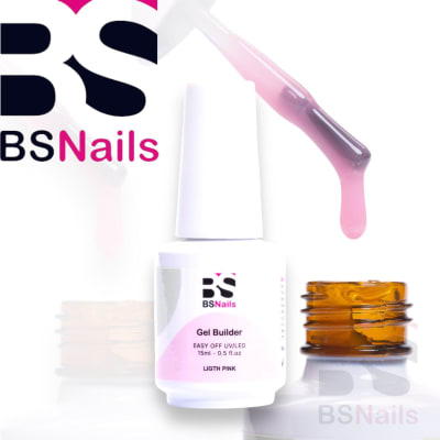 BS NAILS GEL BUILDER BOTELLA 15ML LIGTH PINK1