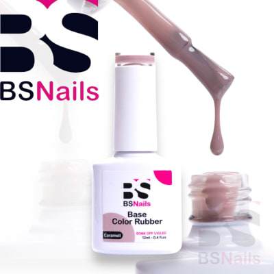 BS NAILS BASE RUBBER 12ML CARAMELL