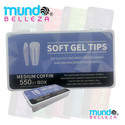 TIPS SOFT GEL 550UNID COFFIN