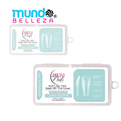 DREAMS NAILS  SOFT GEL LONG COFFIN1