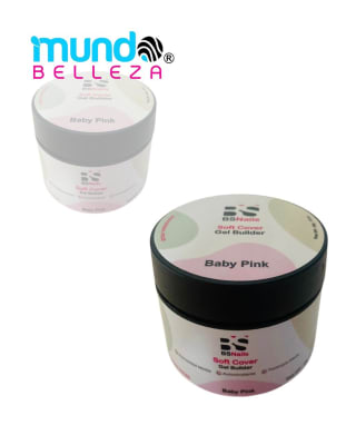 BS NAILS SOFT COVER GEL BUILDER BABY PINK POTE BLANCO 30G