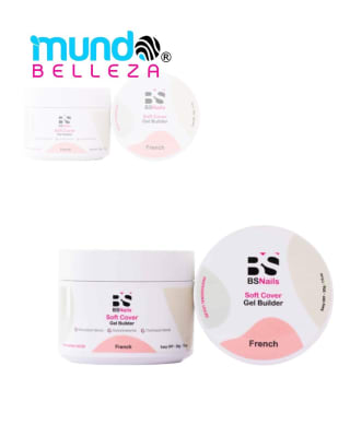 BS NAILS SOFT COVER GEL BUILDER FRENCH POTE BLANCO 30G