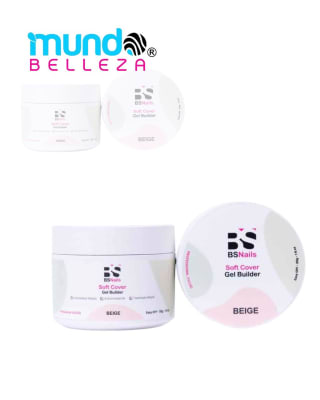 BS NAILS SOFT COVER GEL BUILDER BEIGE POTE BLANCO 30G1