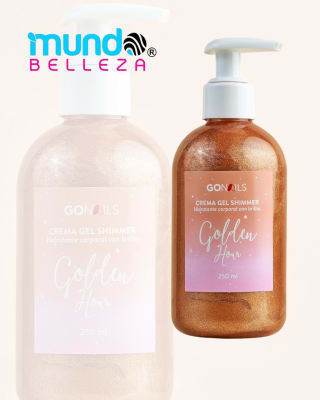 GO NAILS CREMA SHIMMER CON BRILLOS 250ML GOLDEN HOUR1