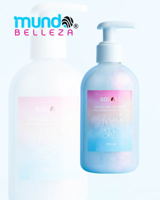 GO NAILS CREMA SHIMMER CON BRILLOS 250ML AURORA SKY