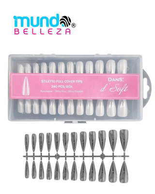 DANS TIPS SOFT GEL STILETTO FULL COVER