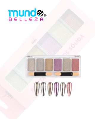 NAIL PRO PALETA DE EFECTO SOLIDA X6