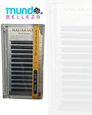 PESTAÑAS NAGARAKU FIBRAS TECNOLOGICAS 0.07D (5D 11MM)