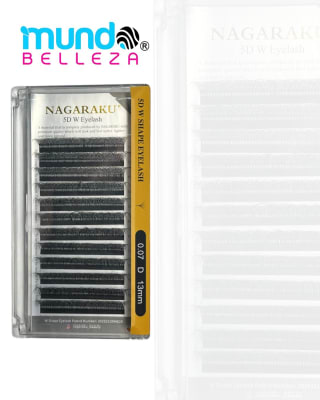 PESTAÑAS NAGARAKU FIBRAS TECNOLOGICAS 0.07D (5D 13MM)