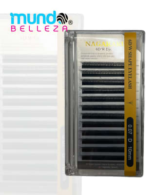 PESTAÑAS NAGARAKU FIBRAS TECNOLOGICAS 0.07D (6D 10MM)1