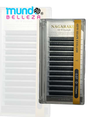 PESTAÑAS NAGARAKU FIBRAS TECNOLOGICAS 0.07D (6D 11MM)1