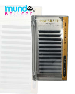 PESTAÑAS NAGARAKU FIBRAS TECNOLOGICAS 0.07D (3D 10MM)
