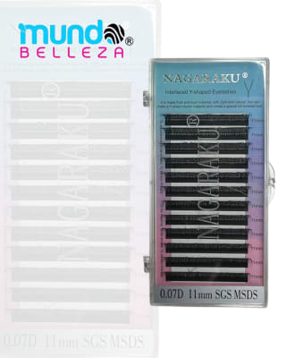 PESTAÑAS NAGARAKU FIBRAS TECNOLOGICAS 0.07D (YY 11MM)1