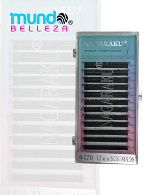 PESTAÑAS NAGARAKU FIBRAS TECNOLOGICAS 0.07D (YY 12MM)1