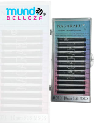 PESTAÑAS NAGARAKU FIBRAS TECNOLOGICAS 0.07D (YY 10MM)