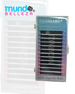 PESTAÑAS NAGARAKU FIBRAS TECNOLOGICAS 0.07D (YY 13MM)1