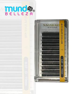 PESTAÑAS NAGARAKU FIBRAS TECNOLOGICAS 0.07D (4D 11MM)1