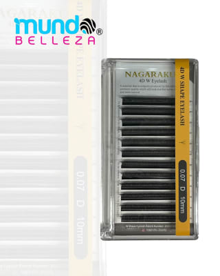 PESTAÑAS NAGARAKU FIBRAS TECNOLOGICAS 0.07D (4D 10MM)1