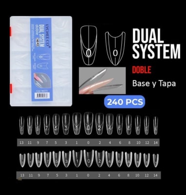 DUAL SYSTEM DOBLE 240 PCS ALMOND1