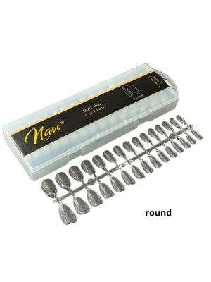 NAVI TIPS SOFT GEL PREMIUM 240 PCS ROUND