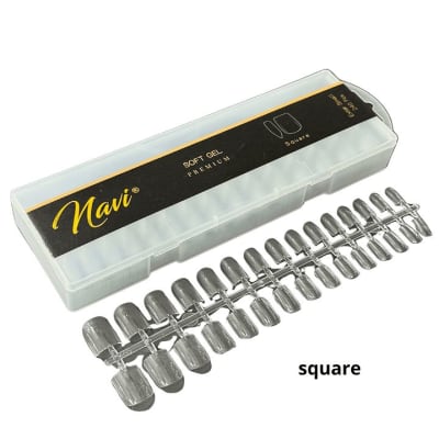 NAVI TIPS SOFT GEL PREMIUM 240 PCS SQUARE