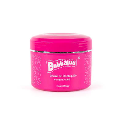 BUBBALUU CREMA DE MANTEQUILLA AROMA FRUTILLA 250 G