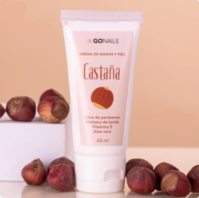 GO NAILS CREMA DE MANOS Y PIES 60ML CASTAÑA1