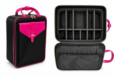 MOCHILA NEGRO CON ROSADO1