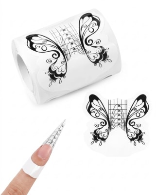 MOLDES MARIPOSA NEGROS CORTOS