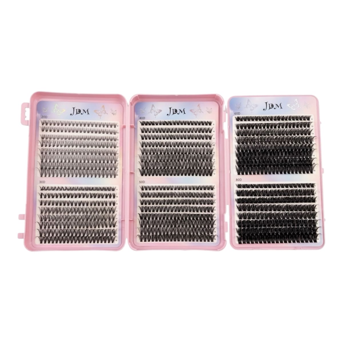 JDM LIBRO DE PESTAÑAS TRIPLE 20+30+40+50+70+80D MIX 0