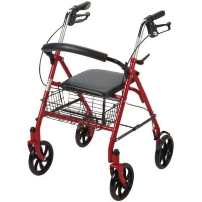 Andador 4 ruedas Castor Asiento y Canasto1