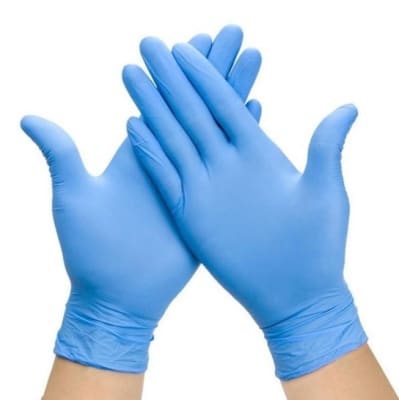 Guantes de Nitrilo Azul Talla L 100u x caja