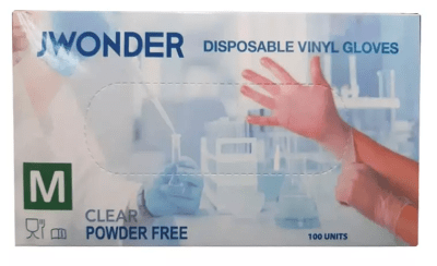 Guantes Vinilo JWONDER  Talla M 100u