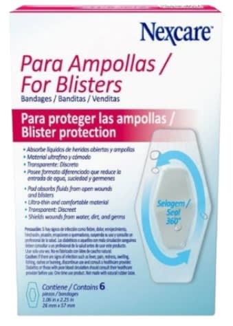 Banditas Nexcare para Ampollas 6u2