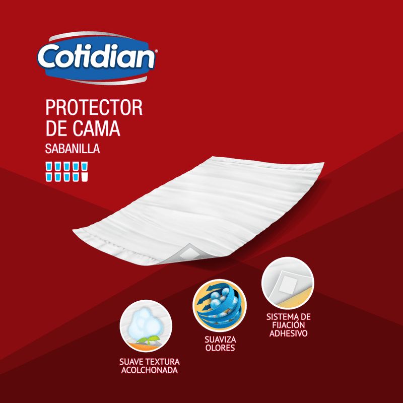 Protector de Cama/Sabanilla Cotidian 60x90 cm3