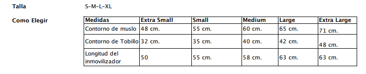 Inmobilizador Rodilla Talla M3