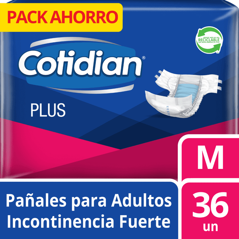 Pañales Cotidian Plus Mx36 0