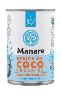 Bebida de coco Organica Manare
