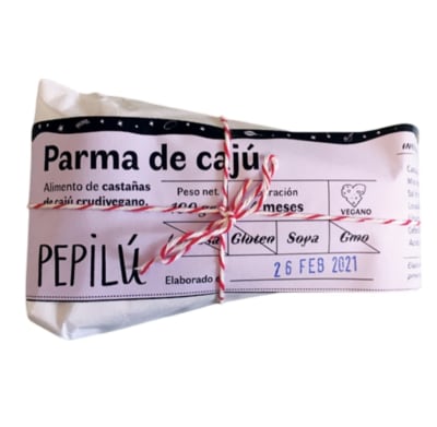 Queso parma de caju Pepilu