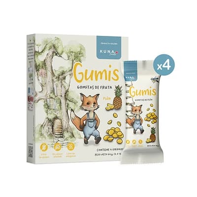 Caja gumis gomitas de fruta Kuna Piña FOODS